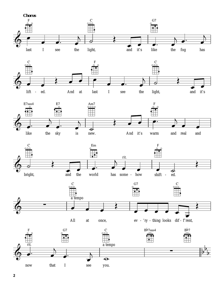 I See The Light (from Tangled) Ukulele scores gallery preview page 2
