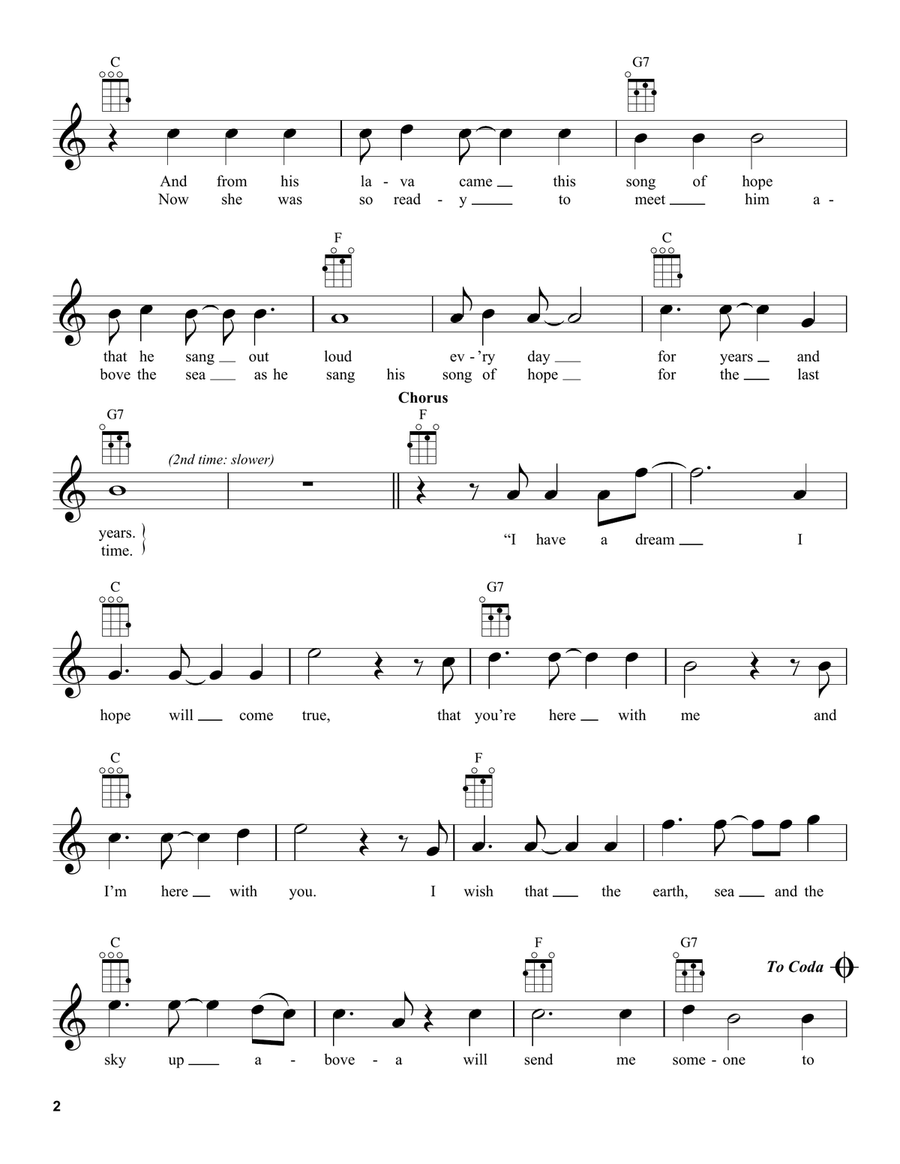 Lava (from Lava) Lava (from Lava) Ukulele scores gallery preview page 2