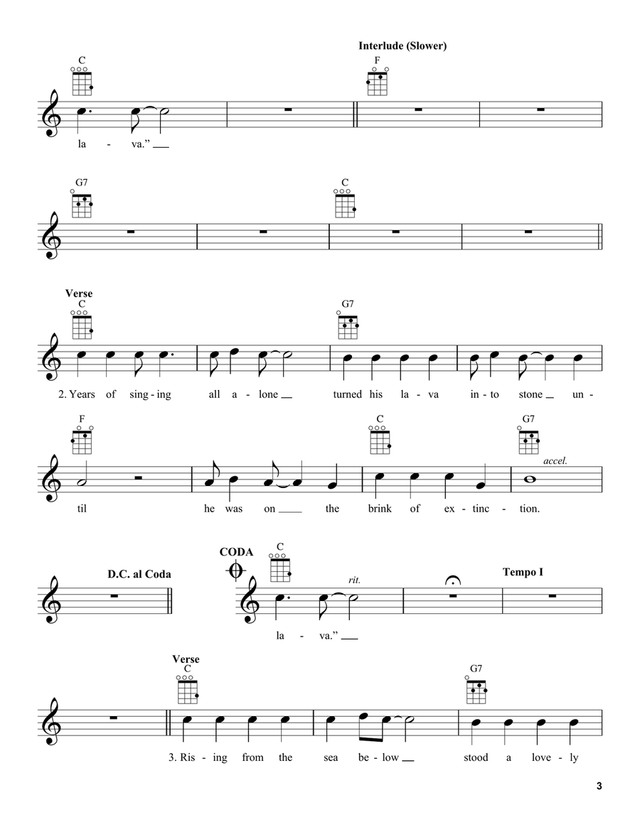 Lava (from Lava) Lava (from Lava) Ukulele scores gallery preview page 3