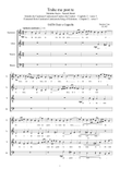 Trahe me post te, motet for SATB choir a cappella