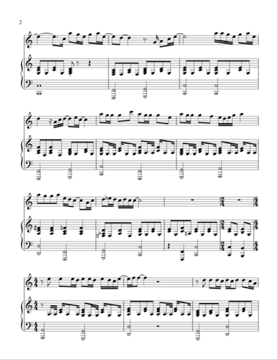 When I Was Your Man Violin Solo scores gallery preview page 2