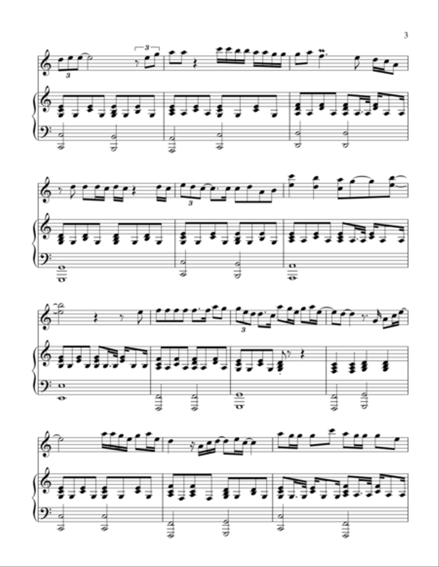 When I Was Your Man Violin Solo scores gallery preview page 3