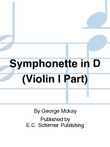 Symphonette in D (Violin I Part)