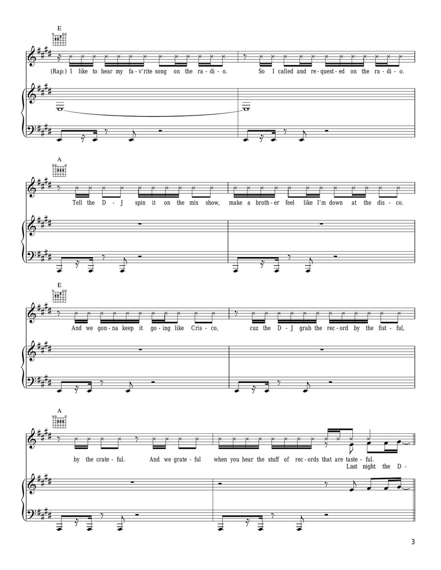 Request + Line Request + Line Piano, Vocal, Guitar scores gallery preview page 3
