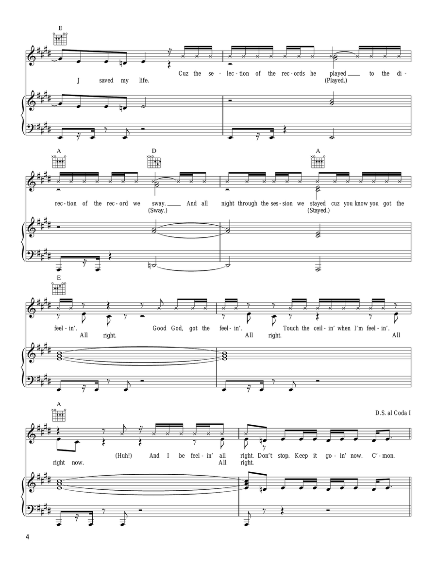 Request + Line Request + Line Piano, Vocal, Guitar scores gallery preview page 4