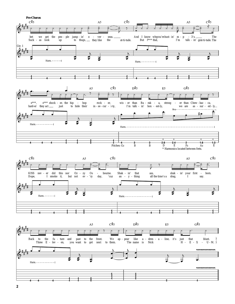 Sick Tight Sick Tight Acoustic Guitar scores gallery preview page 2