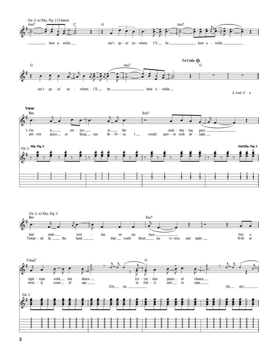 I'll Be Here Awhile I'll Be Here Awhile Acoustic Guitar scores gallery preview page 2