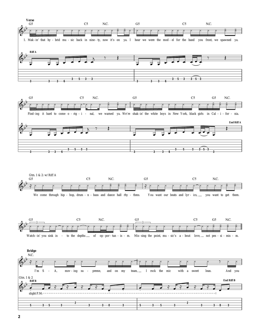 From Chaos From Chaos Acoustic Guitar scores gallery preview page 2