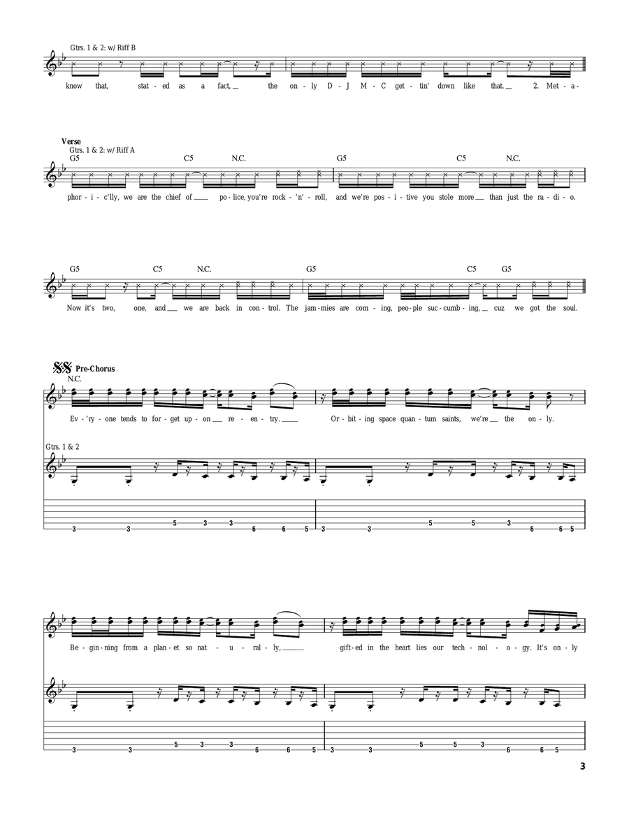 From Chaos From Chaos Acoustic Guitar scores gallery preview page 3