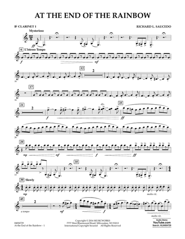 At the End of the Rainbow - Bb Clarinet 1