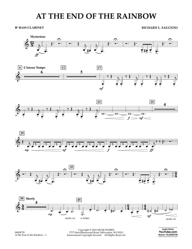 At the End of the Rainbow - Bb Bass Clarinet