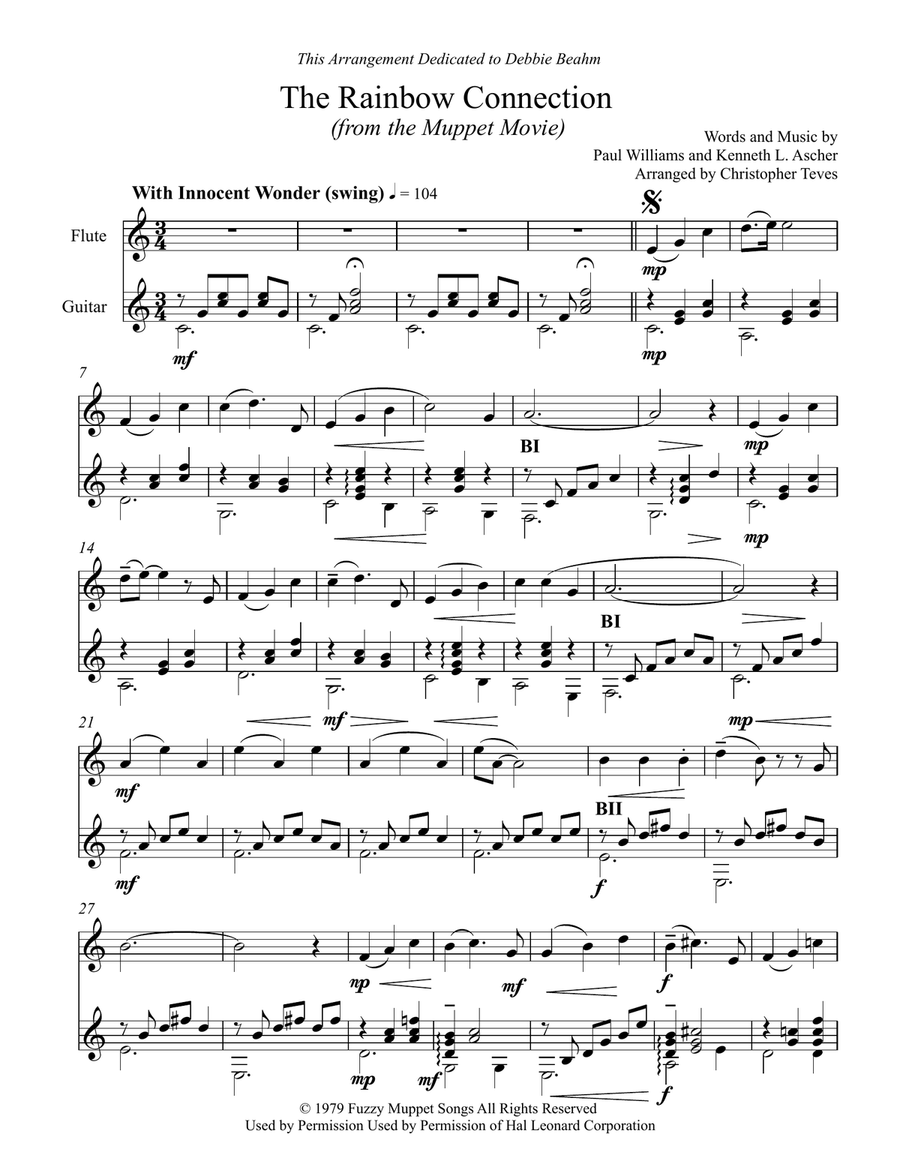 The Rainbow Connection The Rainbow Connection Flute scores gallery preview page 2
