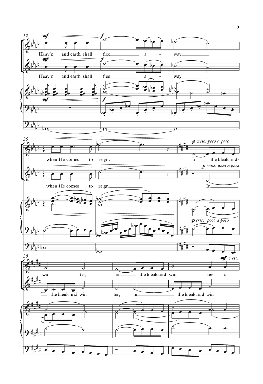 In The Bleak Mid-Winter In The Bleak Mid-Winter Piano, Vocal, Guitar scores gallery preview page 5