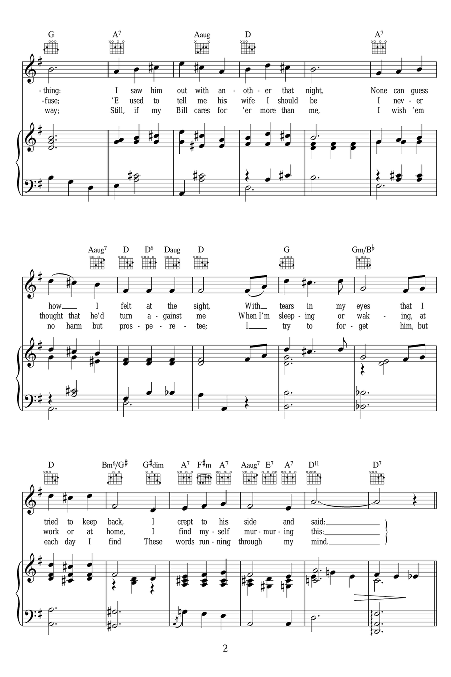 Are We To Part Like This? Piano, Vocal, Guitar scores gallery preview page 2