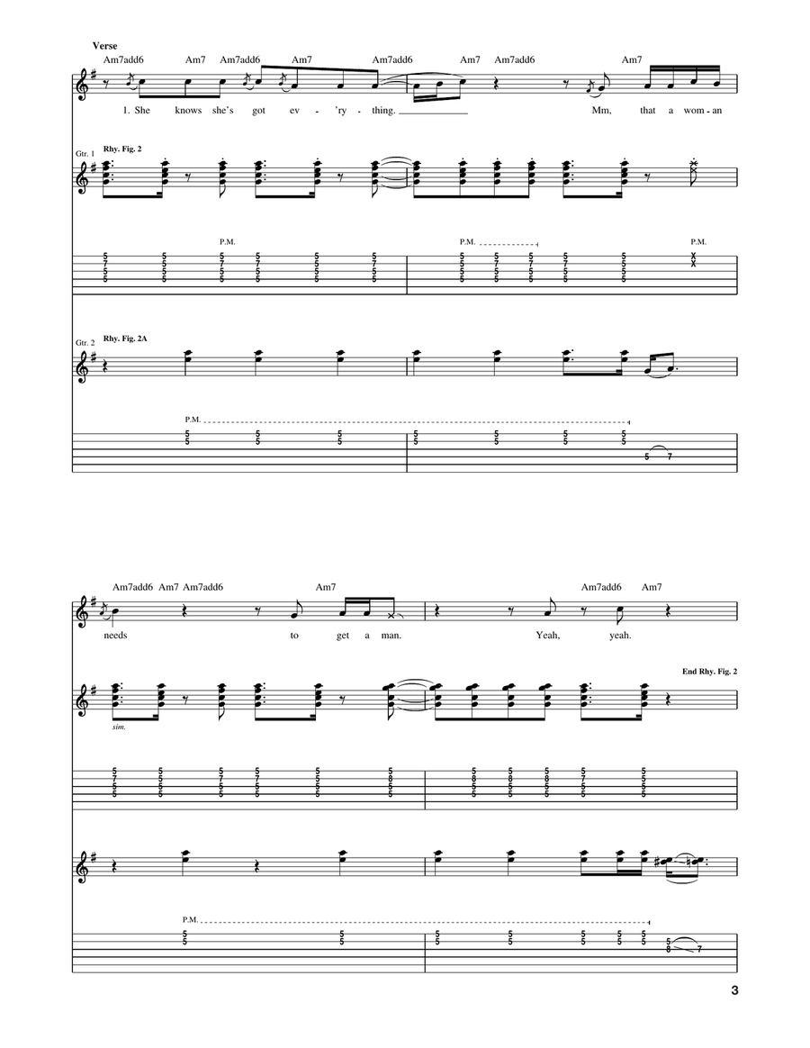 Brick House Brick House Acoustic Guitar scores gallery preview page 3