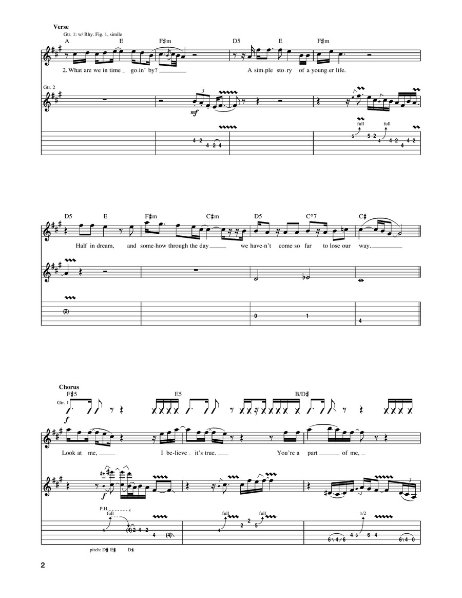 For Yasgur's Farm For Yasgur's Farm Acoustic Guitar scores gallery preview page 2