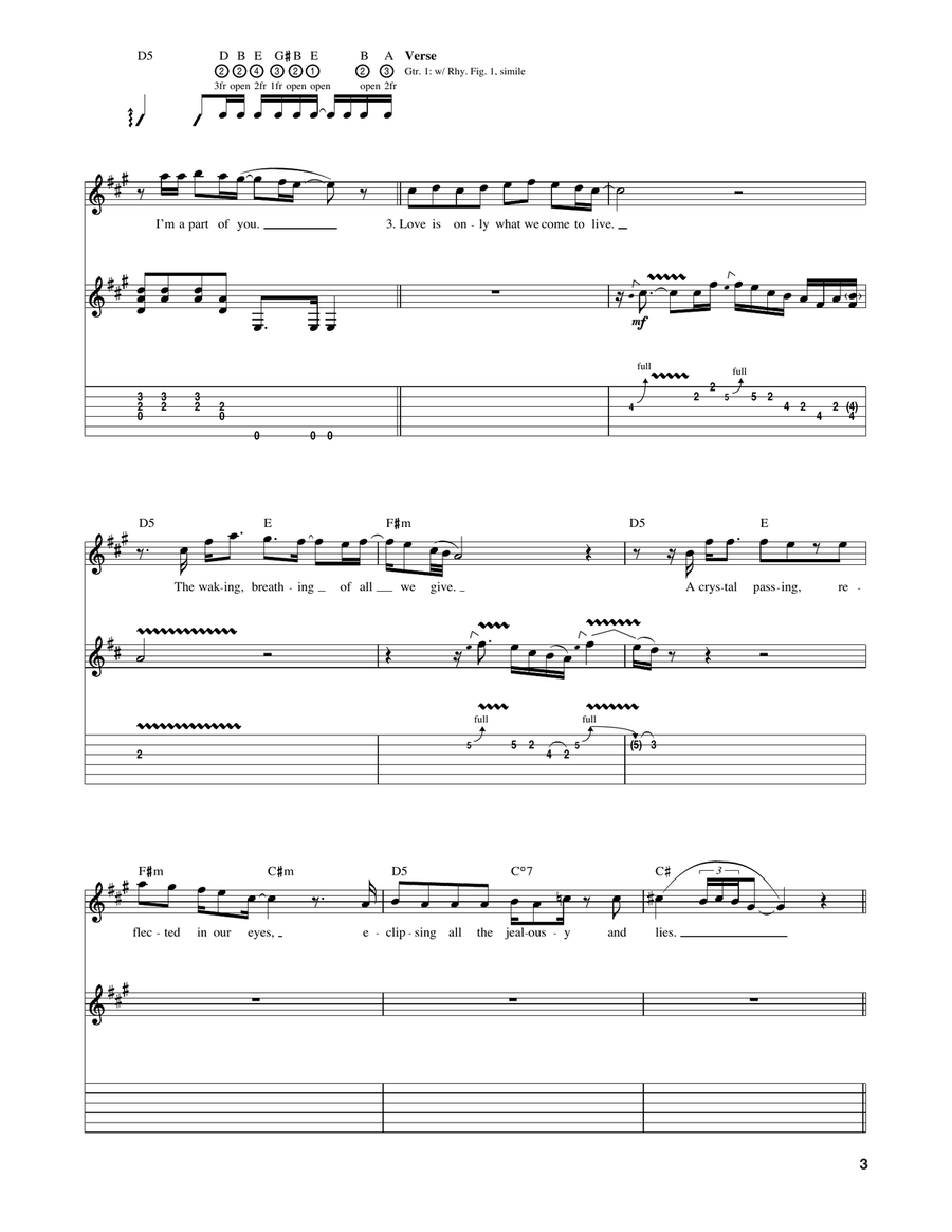 For Yasgur's Farm For Yasgur's Farm Acoustic Guitar scores gallery preview page 3