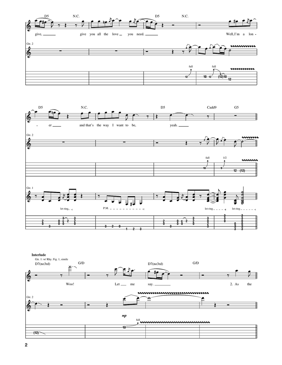 Deal With The Preacher Deal With The Preacher Acoustic Guitar scores gallery preview page 2