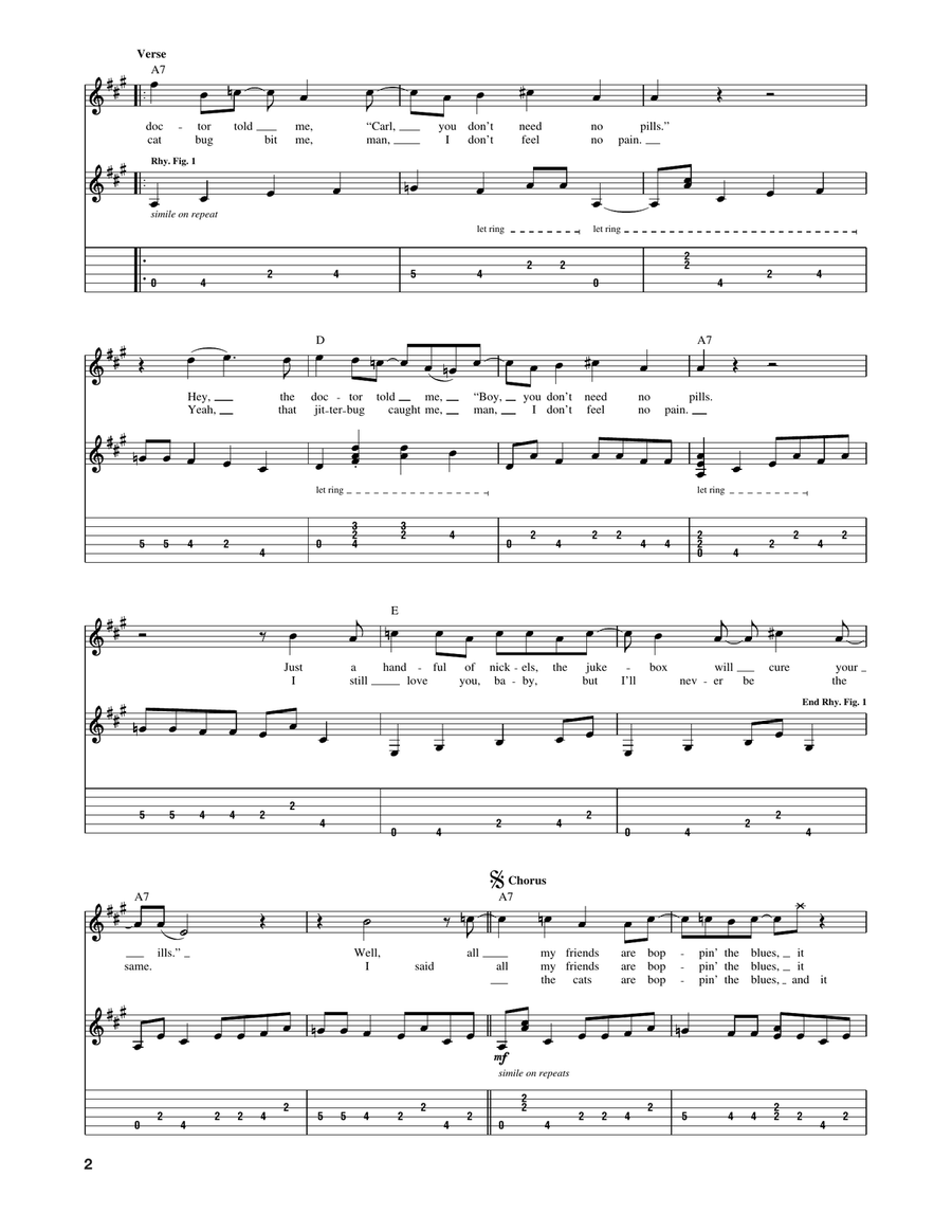 Boppin' The Blues Boppin' The Blues Acoustic Guitar scores gallery preview page 2