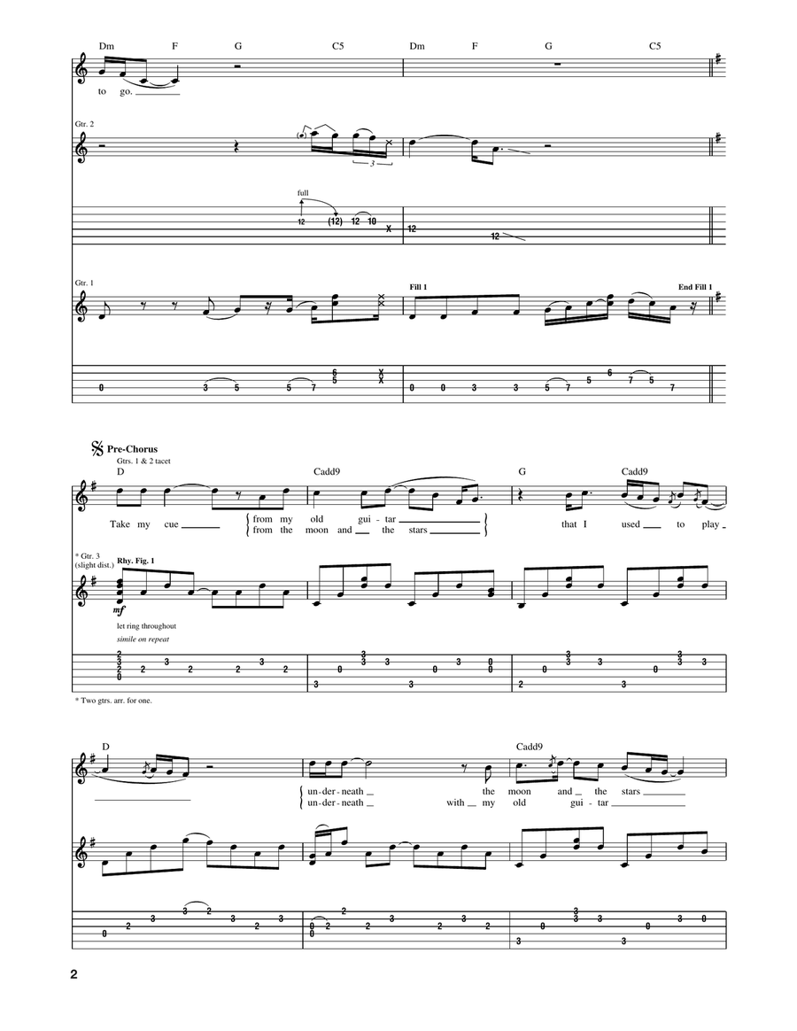Downhill Ryder Downhill Ryder Acoustic Guitar scores gallery preview page 2