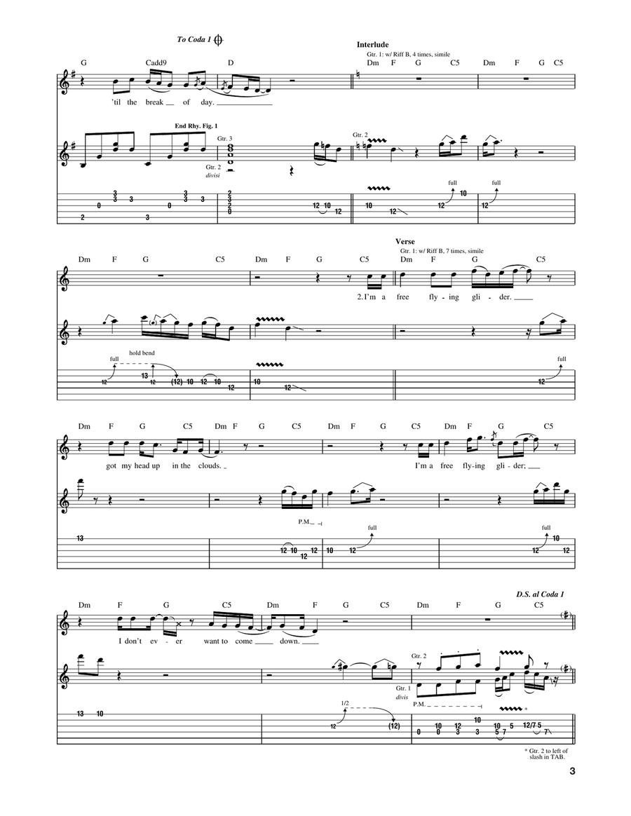 Downhill Ryder Downhill Ryder Acoustic Guitar scores gallery preview page 3