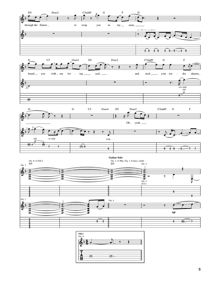 Hammer Of Love Hammer Of Love Acoustic Guitar scores gallery preview page 5
