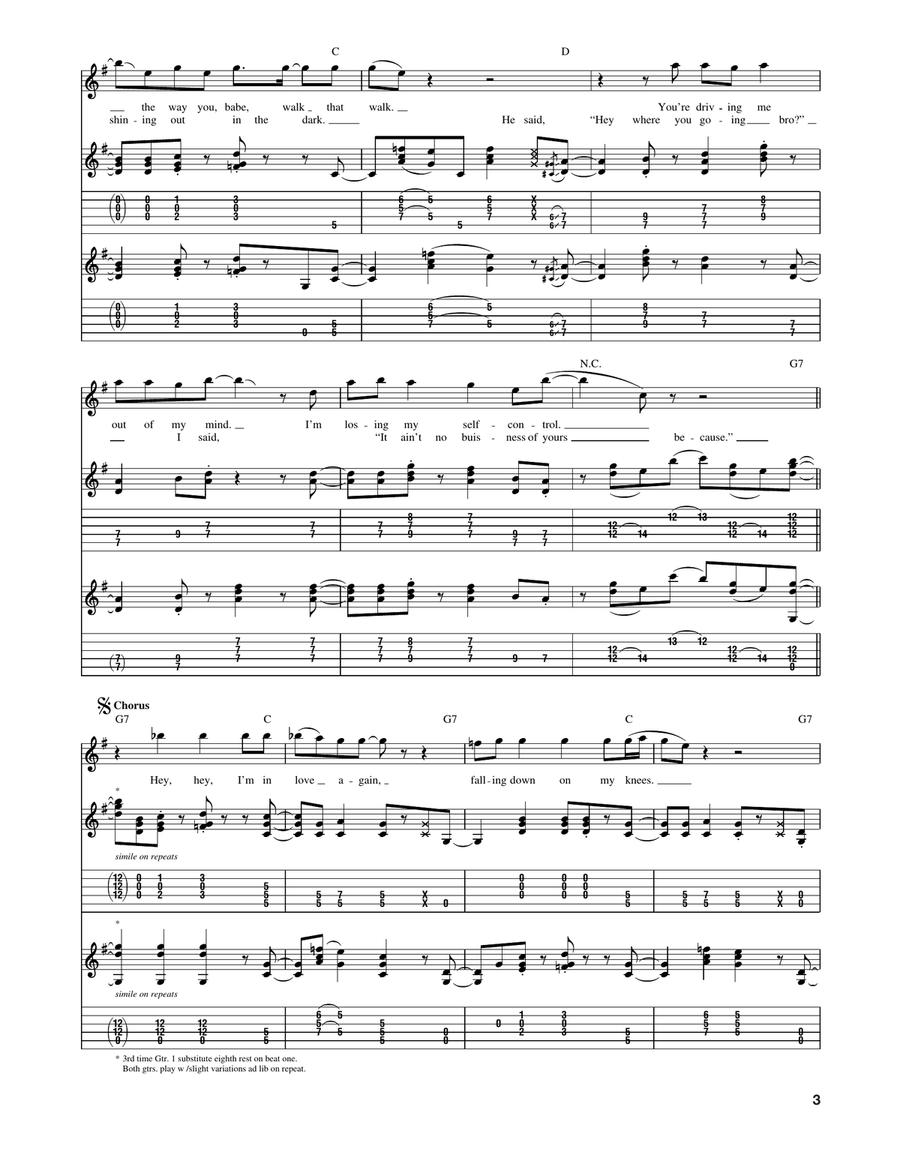 Hey, Hey Hey, Hey Acoustic Guitar scores gallery preview page 3