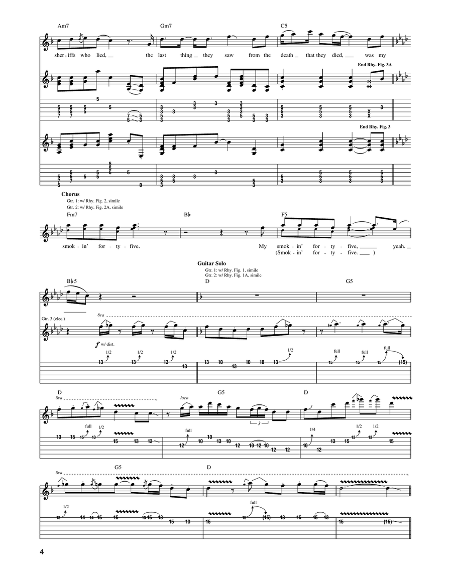 Smokin' 45 Smokin' 45 Acoustic Guitar scores gallery preview page 4