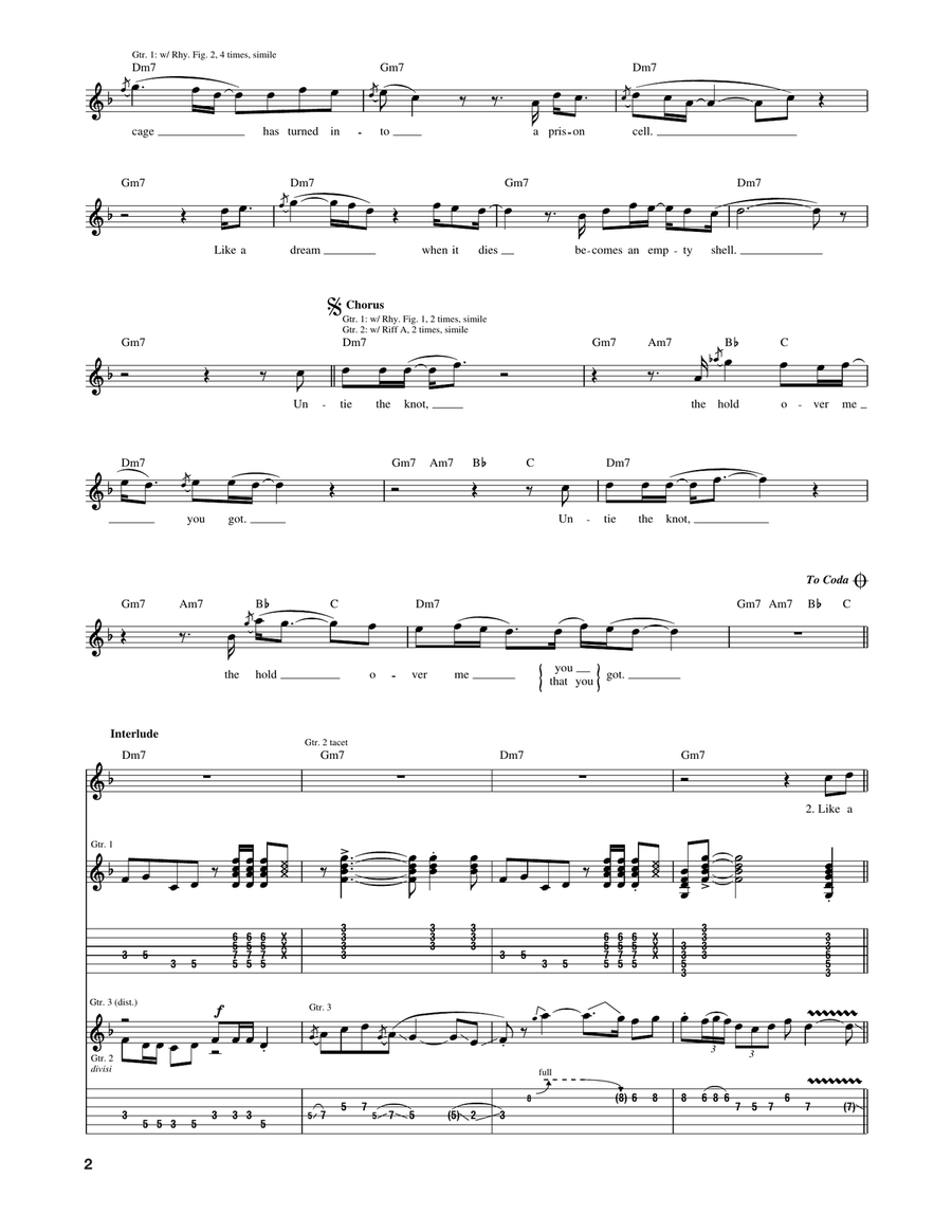 Untie The Knot Untie The Knot Acoustic Guitar scores gallery preview page 2