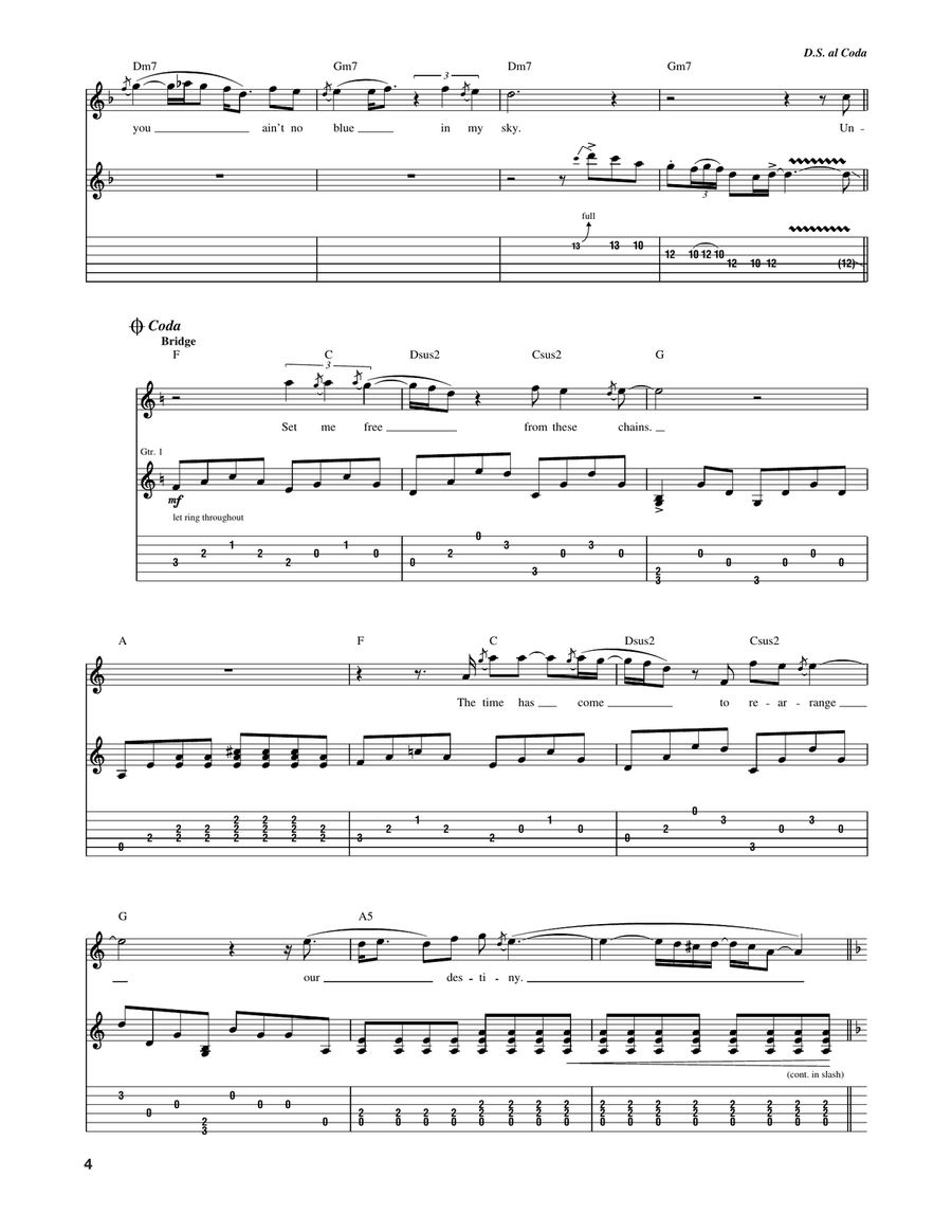 Untie The Knot Untie The Knot Acoustic Guitar scores gallery preview page 4