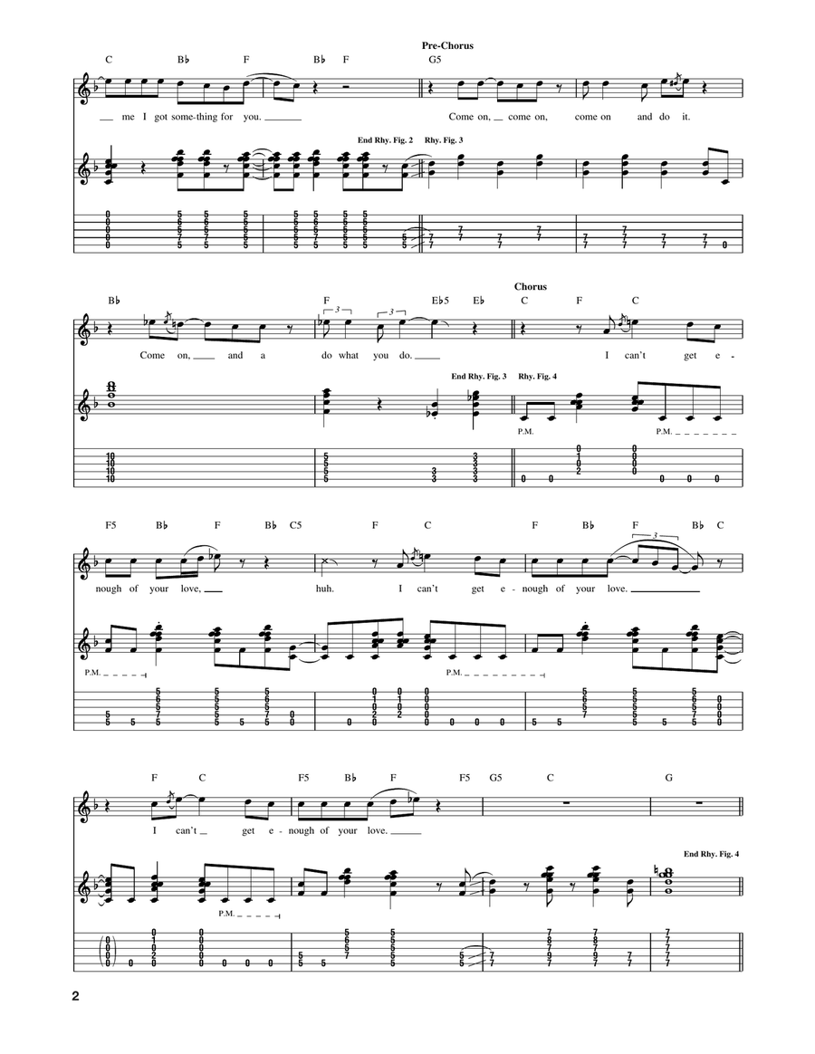 Can't Get Enough Acoustic Guitar scores gallery preview page 2