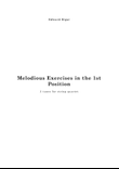 ELGAR : Melodious Exercises in the 1st Position, for string quartet