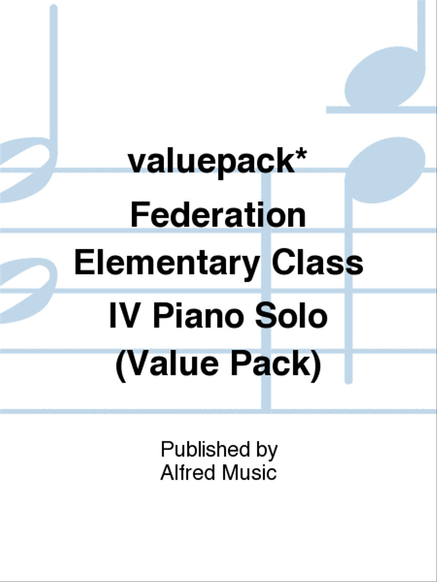 Federation Elementary Class IV Piano Solo (Value Pack) Piano Solo scores gallery preview page 1
