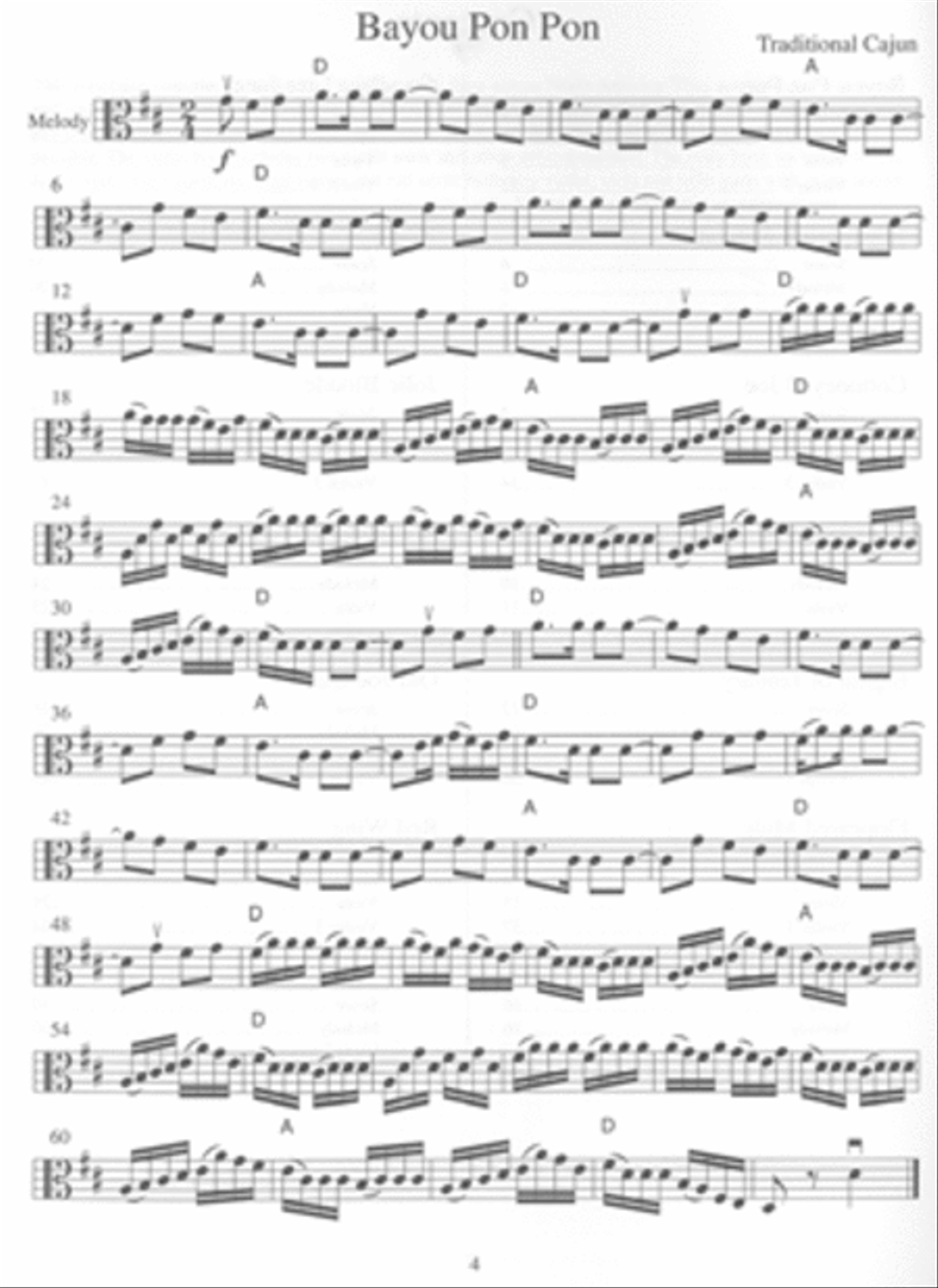 American Fiddle Tunes for Solo & Ensemble-Viola,Score Violin 3 String Duet scores gallery preview page 4