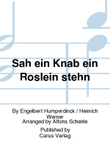 Sah ein Knab ein Roslein stehn