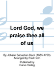 Lord God, we praise thee all of us mini preview