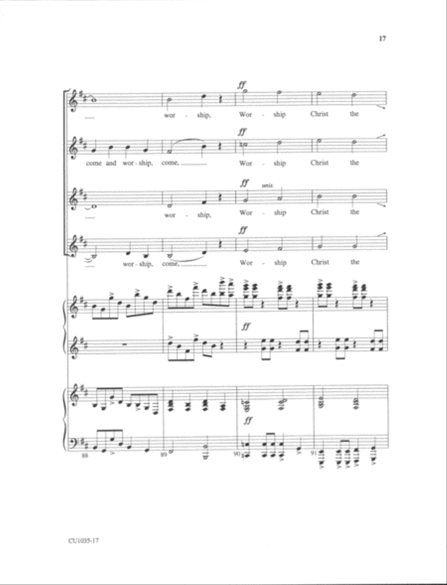 Angels From the Realms of Glory SSAA scores gallery preview page 15