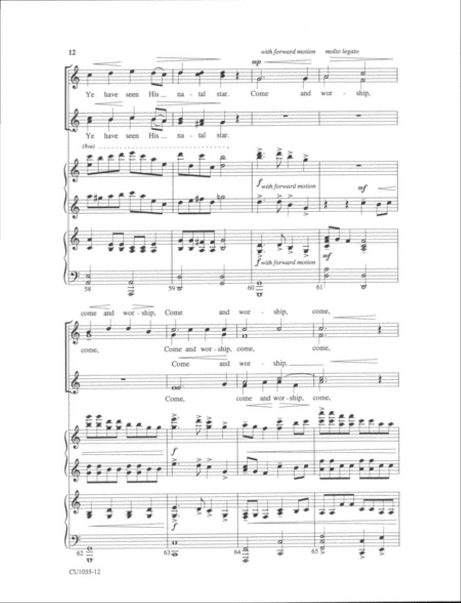 Angels From the Realms of Glory SSAA scores gallery preview page 10