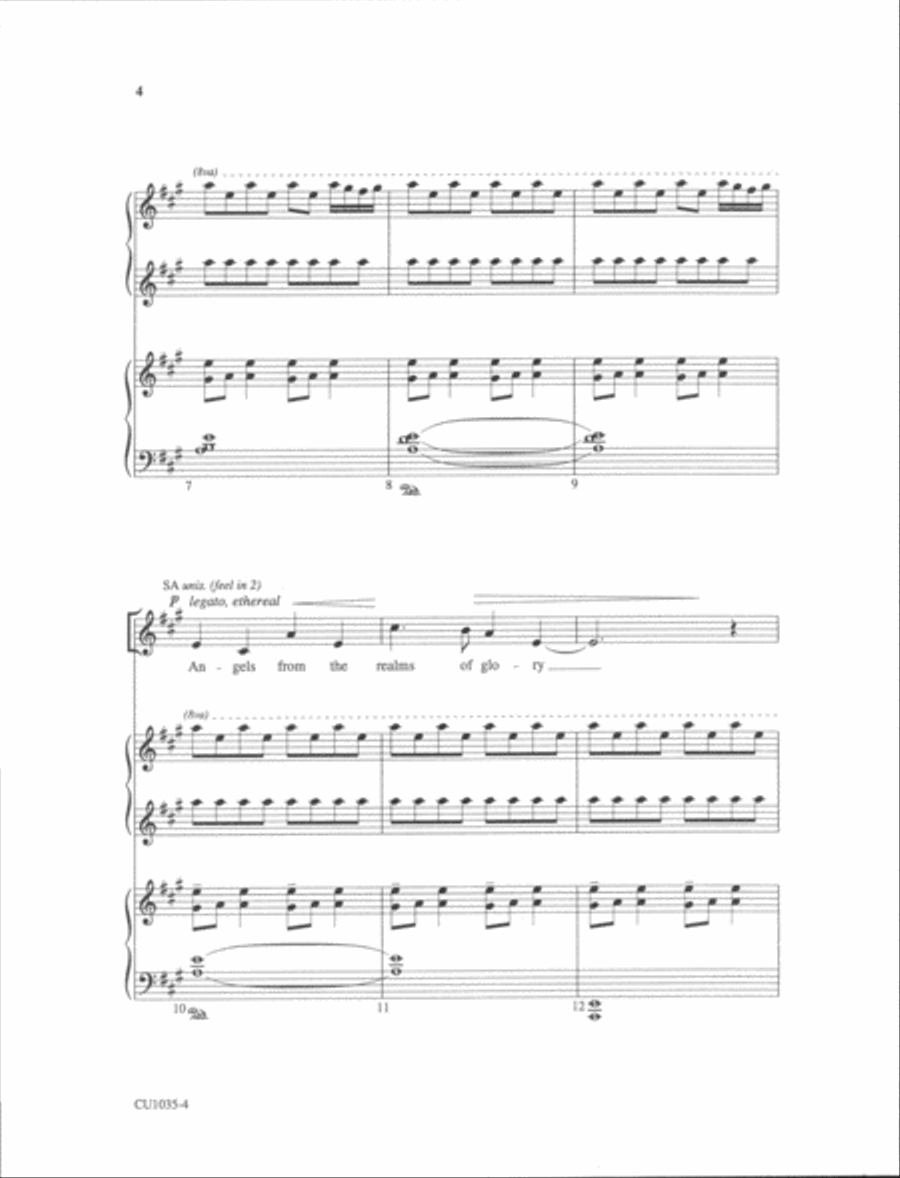 Angels From the Realms of Glory SSAA scores gallery preview page 18