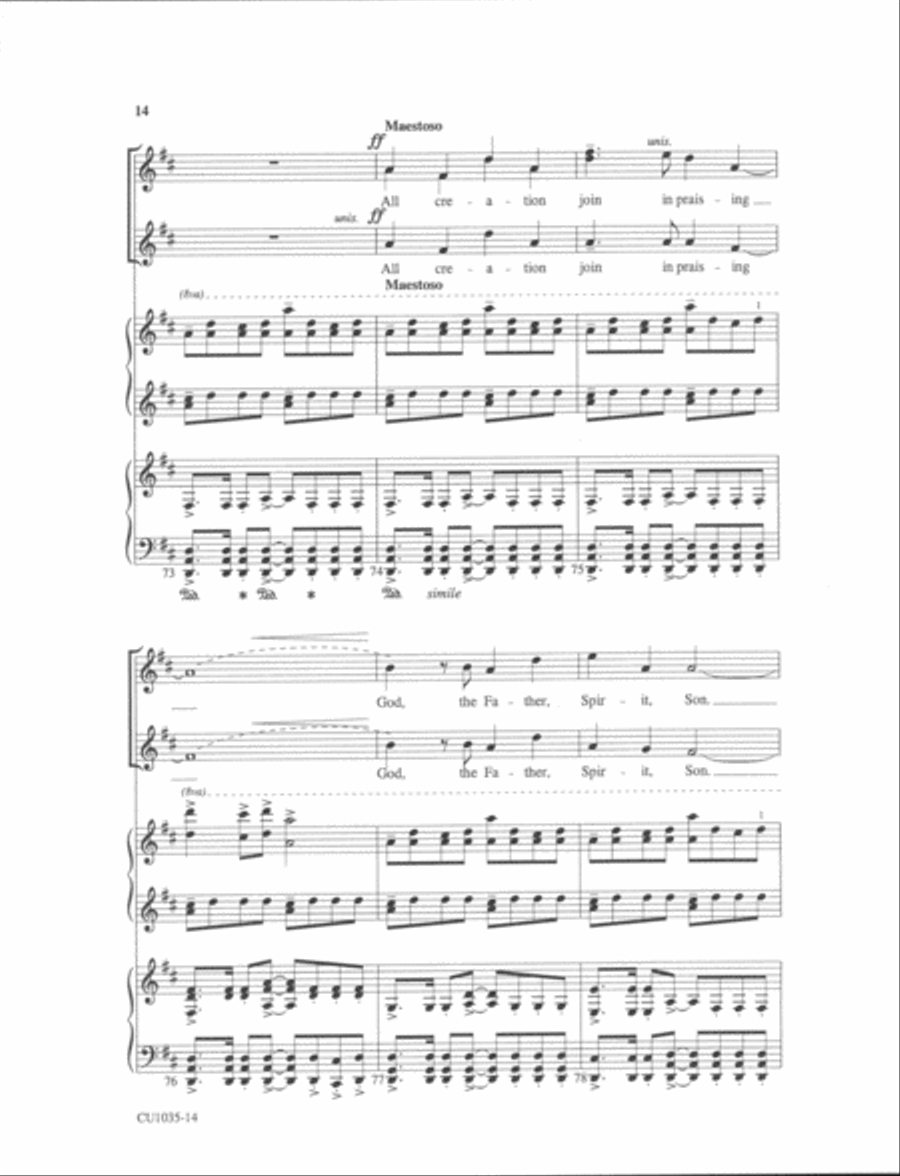 Angels From the Realms of Glory SSAA scores gallery preview page 27