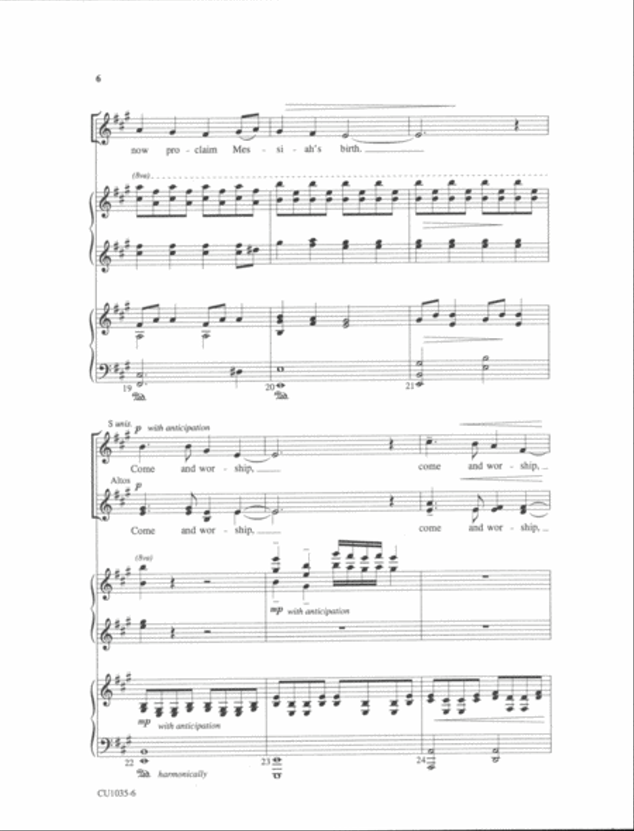 Angels From the Realms of Glory SSAA scores gallery preview page 20
