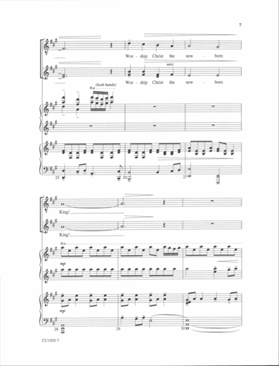 Angels From the Realms of Glory SSAA scores gallery preview page 21