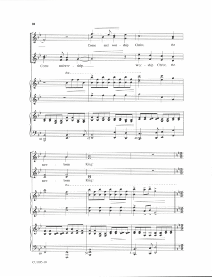 Angels From the Realms of Glory SSAA scores gallery preview page 23