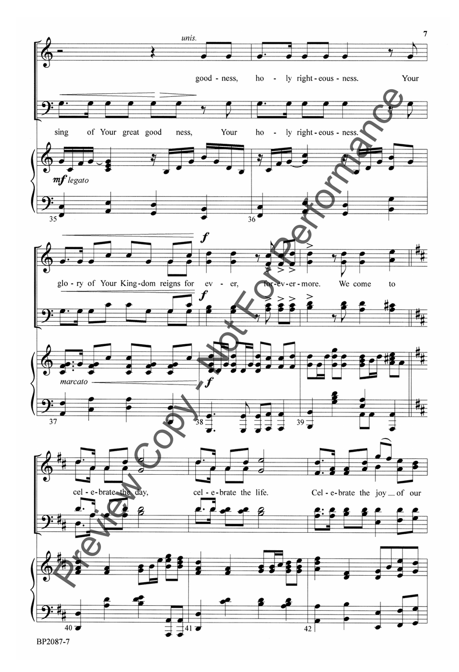 Celebrate the Day Celebrate the Day 4-Part scores gallery preview page 8