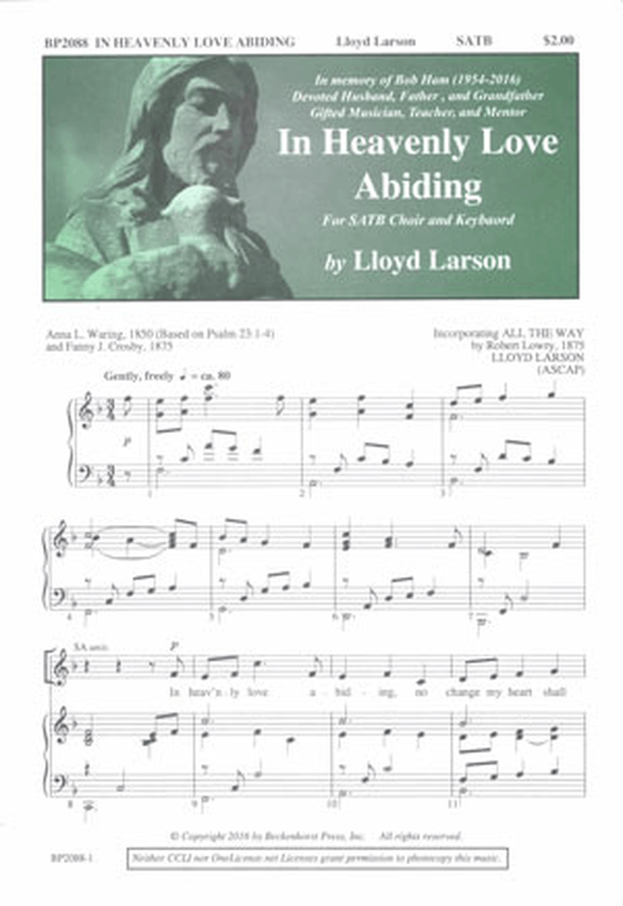 In Heavenly Love Abiding - Larson 4-Part scores gallery preview page 1