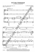 O Come, Emmanuel 4-Part scores gallery preview page 3