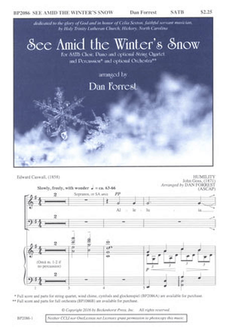See Amid the Winter's Snow 4-Part scores gallery preview page 1
