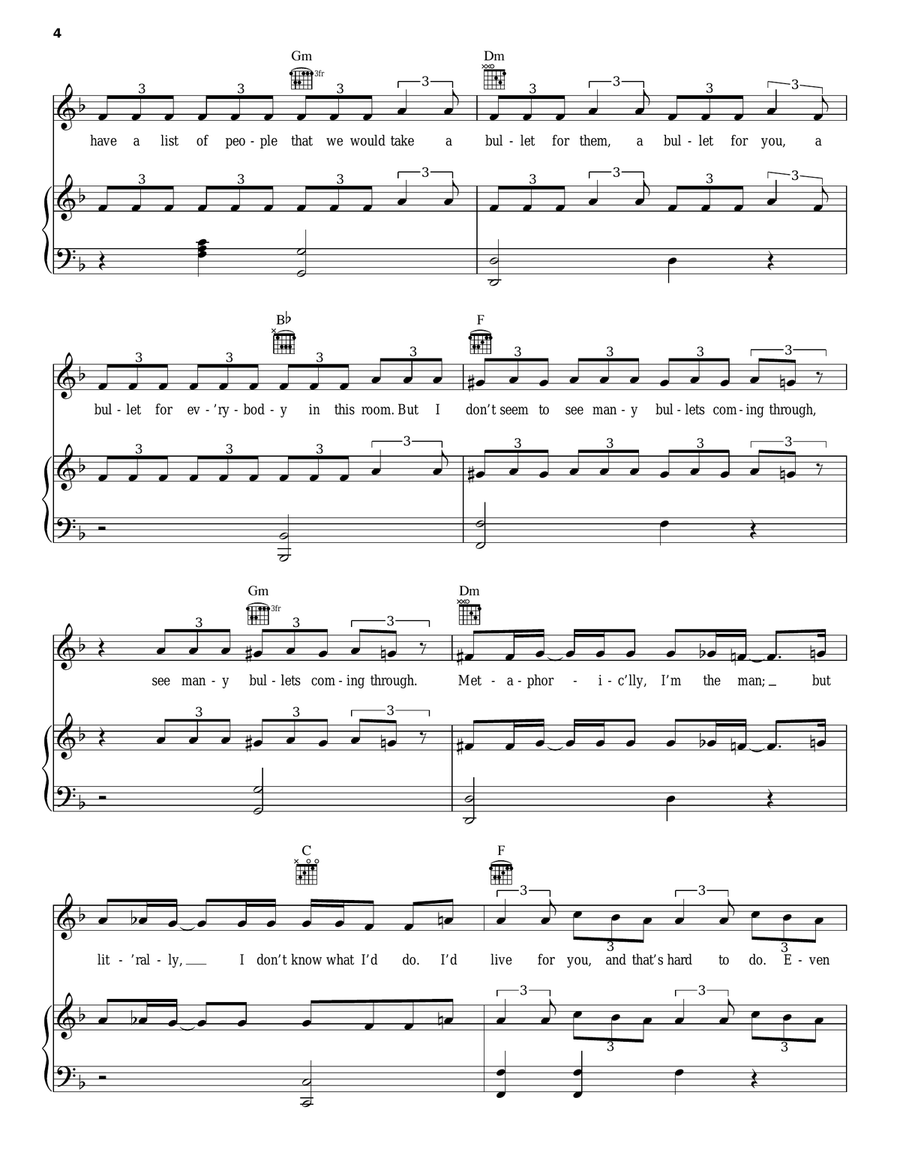 Ride Ride Piano, Vocal, Guitar scores gallery preview page 4