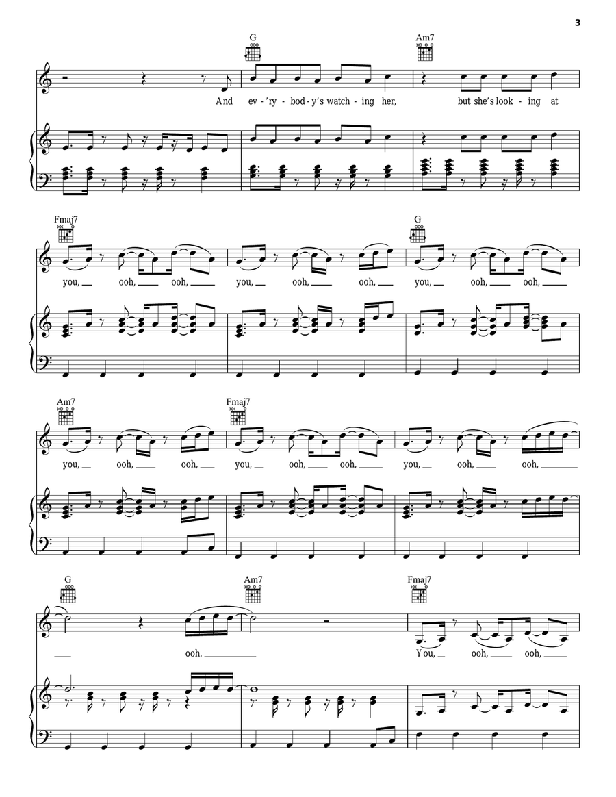 This Is What You Came For (feat. Rihanna) Piano, Vocal, Guitar scores gallery preview page 3