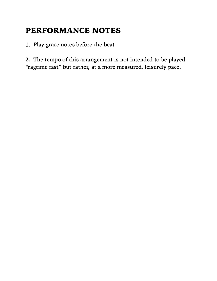 Amazing Grace / The Entertainer (Oboe and Piano) Piano scores gallery preview page 3